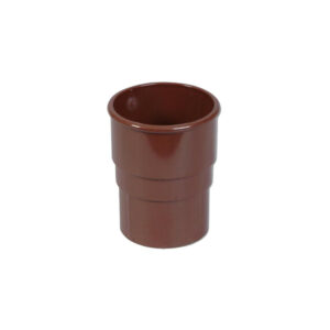 FloPlast Half Round Pipe Socket, Brown